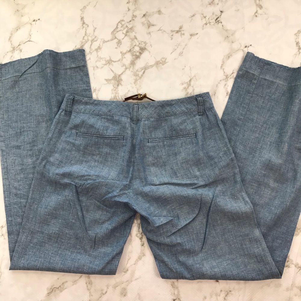 Rare Sold Out Michael Kors Chambray Wide Leg Pants - Picture 6 of 6